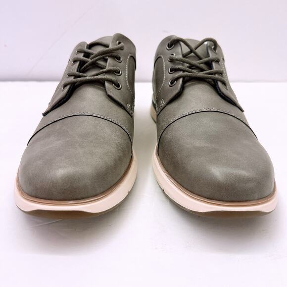 B-52 by Bullboxer Bryer Men’s Size US 12 Grey Leather Casual Dress Lace Up Shoes main image 4